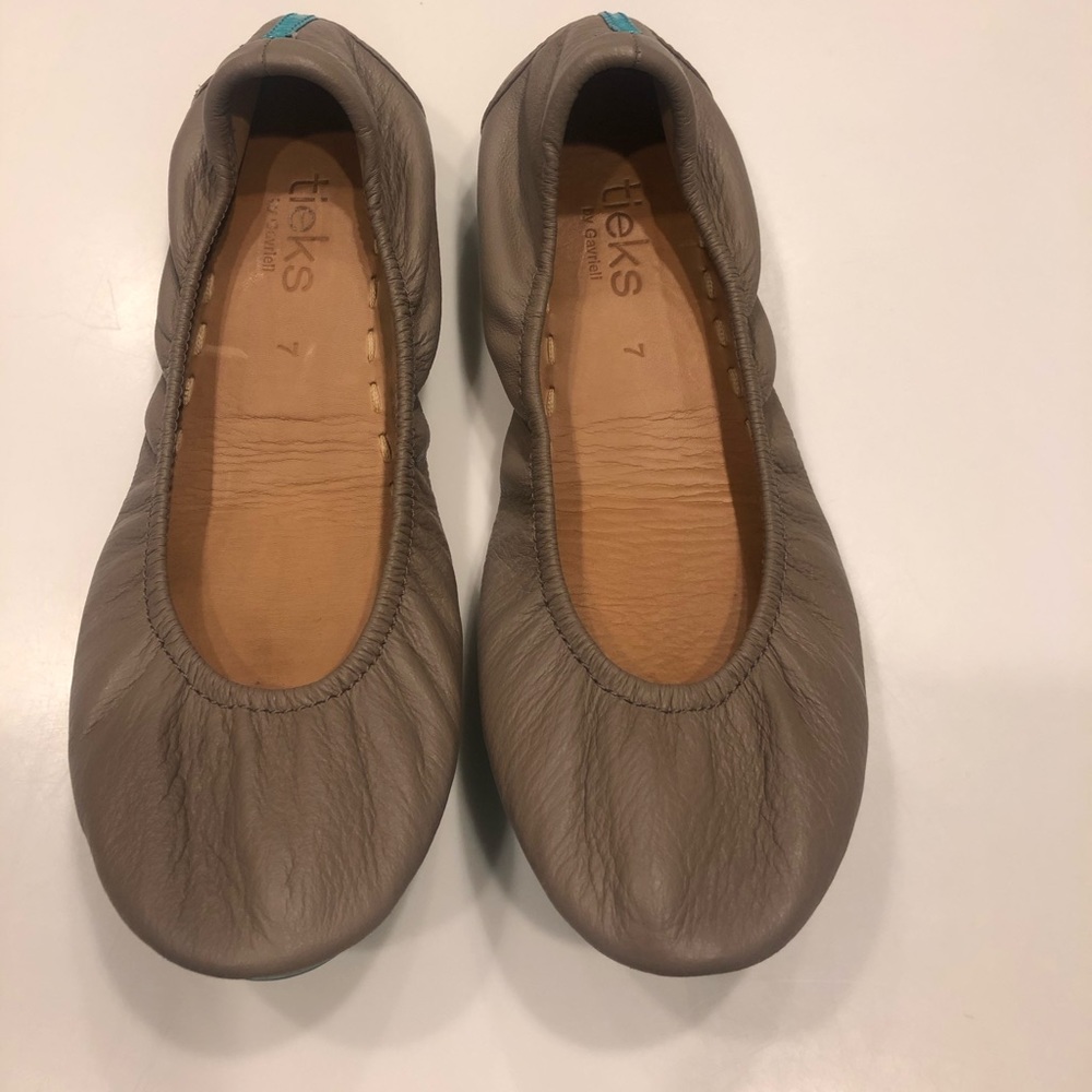 Taupe Tieks Size 7